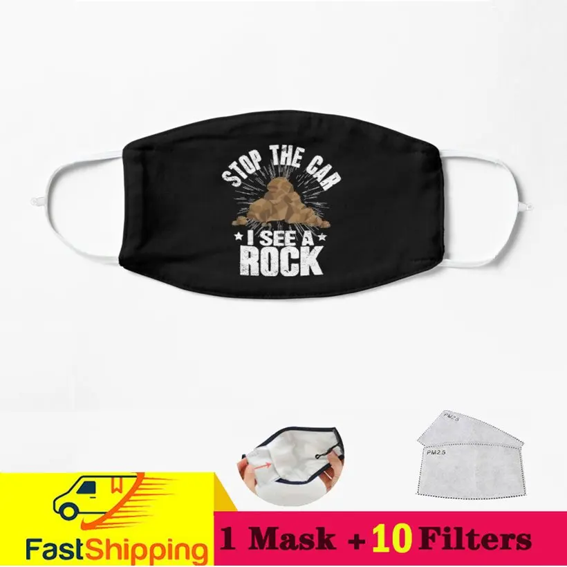 

Забавная ветрозащитная уличная маска на лицо «Stop The Car I See A Rock»