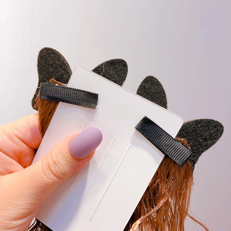 Заколка для волос с Микки и Минни Маус девочек Детский парик заколка красная