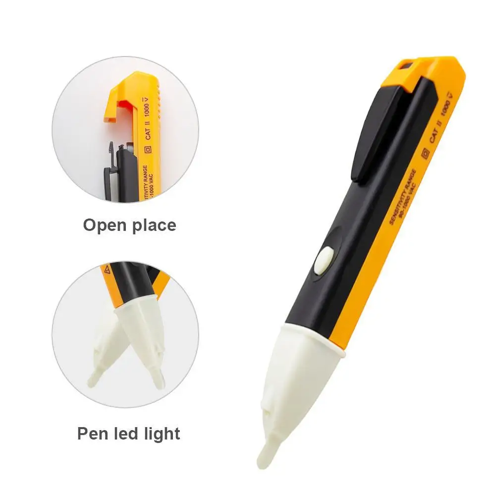 

1pc Dual-use Screwdriver Test Pencil ABS Plastic Durable Electric Tester Tool Flashlight Test Pen Electrician Test Multifun A3I9