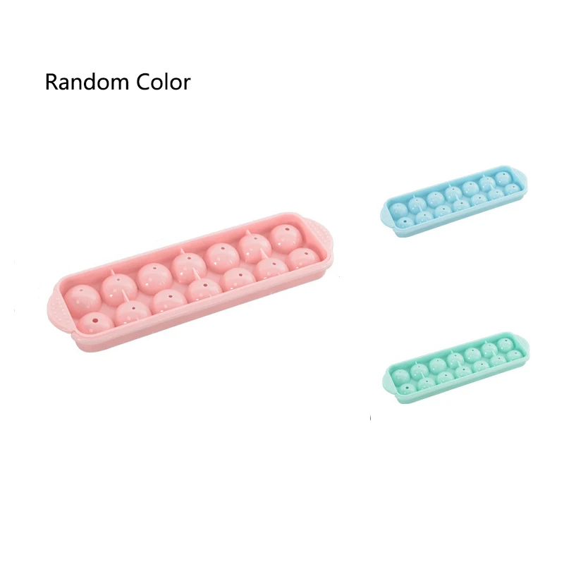 

Plastic Ice Tray 14 Grid 3D Round Ice Molds Home Bar Party Use Round Ball Ice Cube Makers Kitchen DIY Ice Cream Moulds