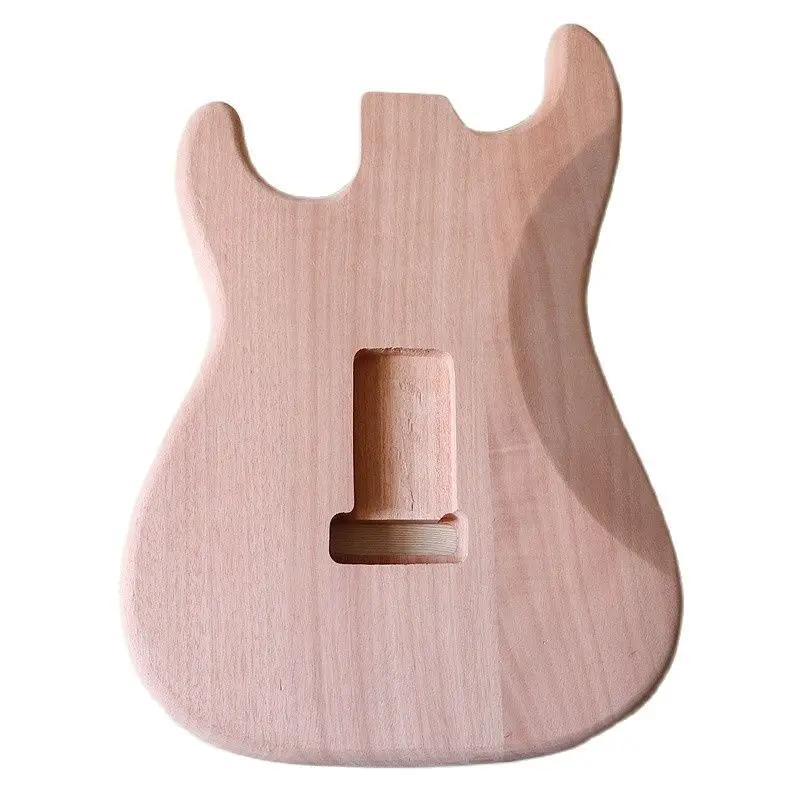 neue ankunft st gitarre körper mahagoni holz elektrische gitarre körper natürliche farbe strat körper st gitarre barrel körpe