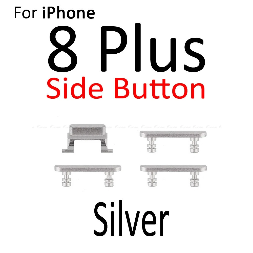 Держатель лотка для sim-карты для iphone 8, 8 Plus громкость вибрировать ключ переключатель электрозамок набор боковых кнопок Корпус Запасные части