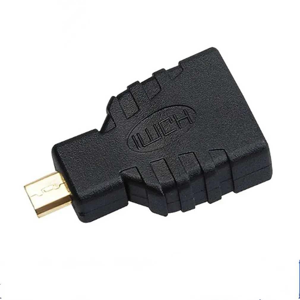 Preise 500 Teile/los Micro-HDMI Zu HDMI Adapter Gold-Überzogene 1080P Micro HDMI Stecker Auf Standard HDMI Für Raspberry Pi 4 Modell B Modell