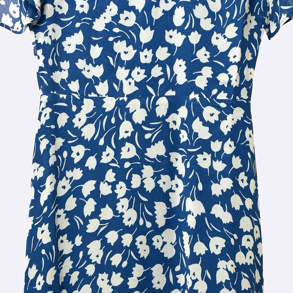 Женское платье Весна/Лето 2020 новое модное повседневное Цветочное с коротким