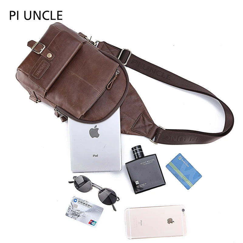 В стиле ретро высокого качества кожаные нагрудные сумки пакеты для Для мужчин из