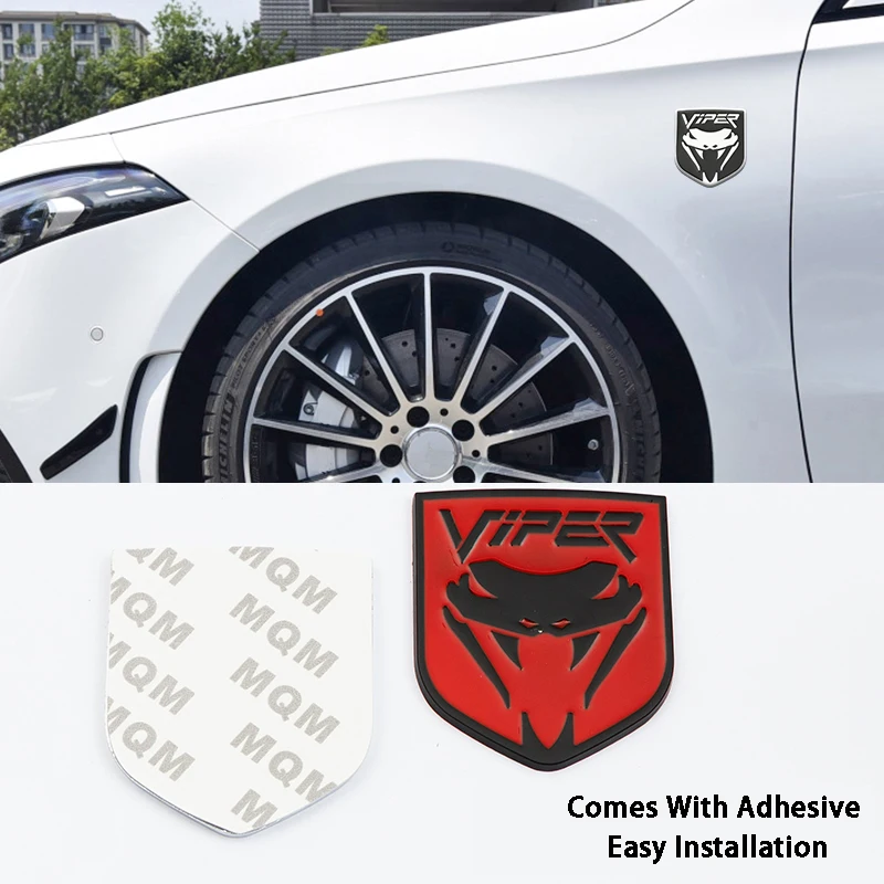 Металлический 3d-значок змея кобры Viper эмблема автомобильные наклейки задняя