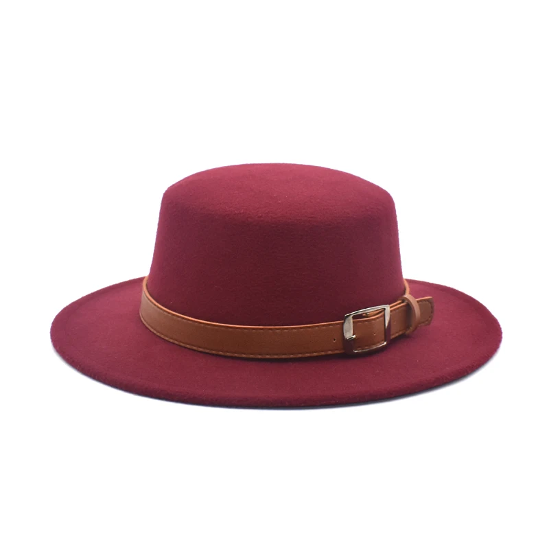 Winter And Autumn Imitation Wool Ladies Men's And Women's Fedora Hats Top Jazz Hats European And American Round Hat P8