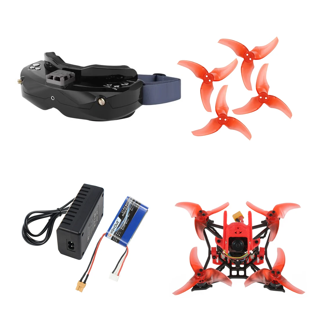 JMT T100 100 мм Колесная база 2s 4s DIY для дома FPV гоночный Дрон с Skyzone 02X очки EX1103 2 4S 7000 кв