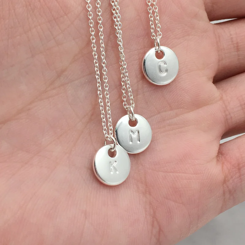 Цепочка с подвеской в виде букв алфавита 26 дюймов|Ожерелья подвеской| |
