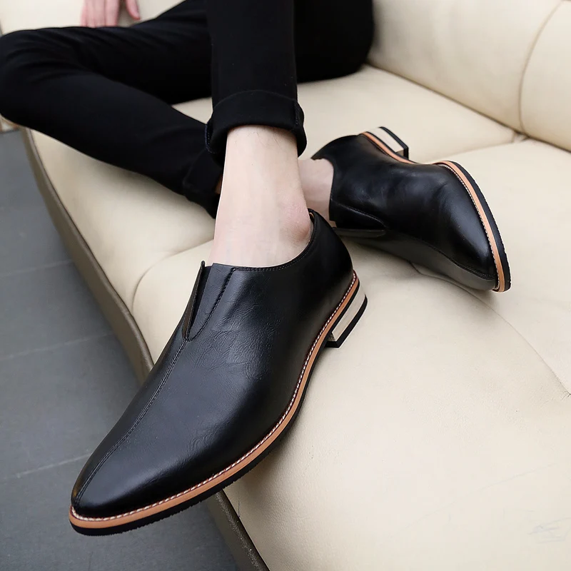 

saletrainers leisure hot sapato slip Fashion sport comfortable Breathable men's informales casual black shoe zapatos Men