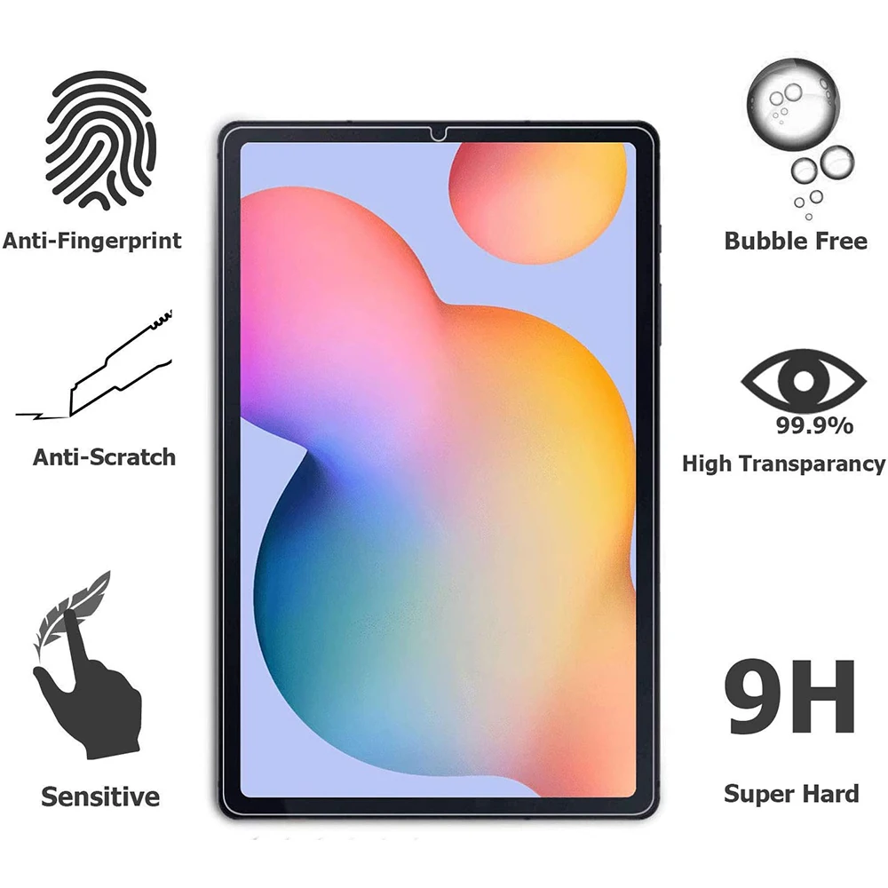 (2 упаковки) Закаленное стекло для Samsung Galaxy Tab S6 Lite 10 4 дюйма зеркальная/P615