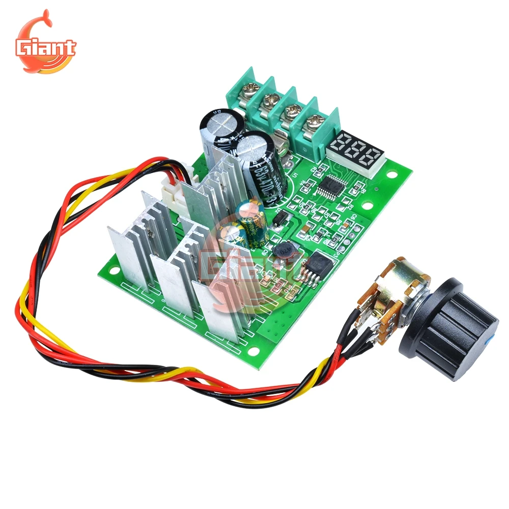 DC 12V 24V 36V 30A светодиодный цифровой контроллер скорости двигателя постоянного тока