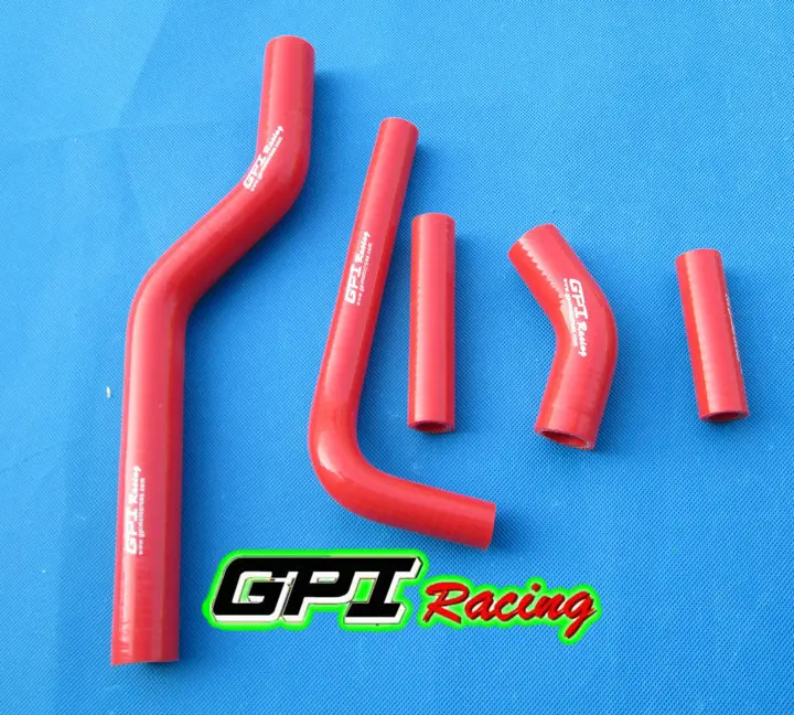 Силиконовый шланг радиатора GPI для KAWASAKI KXF250 KX250F KX 250F 2005 RMZ250 RMZ 250 05-06 2006 06 красный |