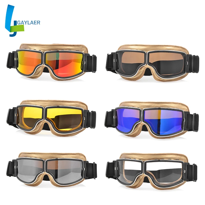 Ретро винтажные очки для мотоцикла мотоциклетного шлема мотокросса второй