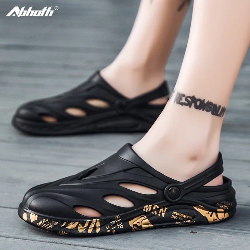 

Abhoth Men's Flip-flops Breathable Sandals for Men Sneakers Flat Light Running Shoes Male Comfortable Slippers Zapatos De Hombre