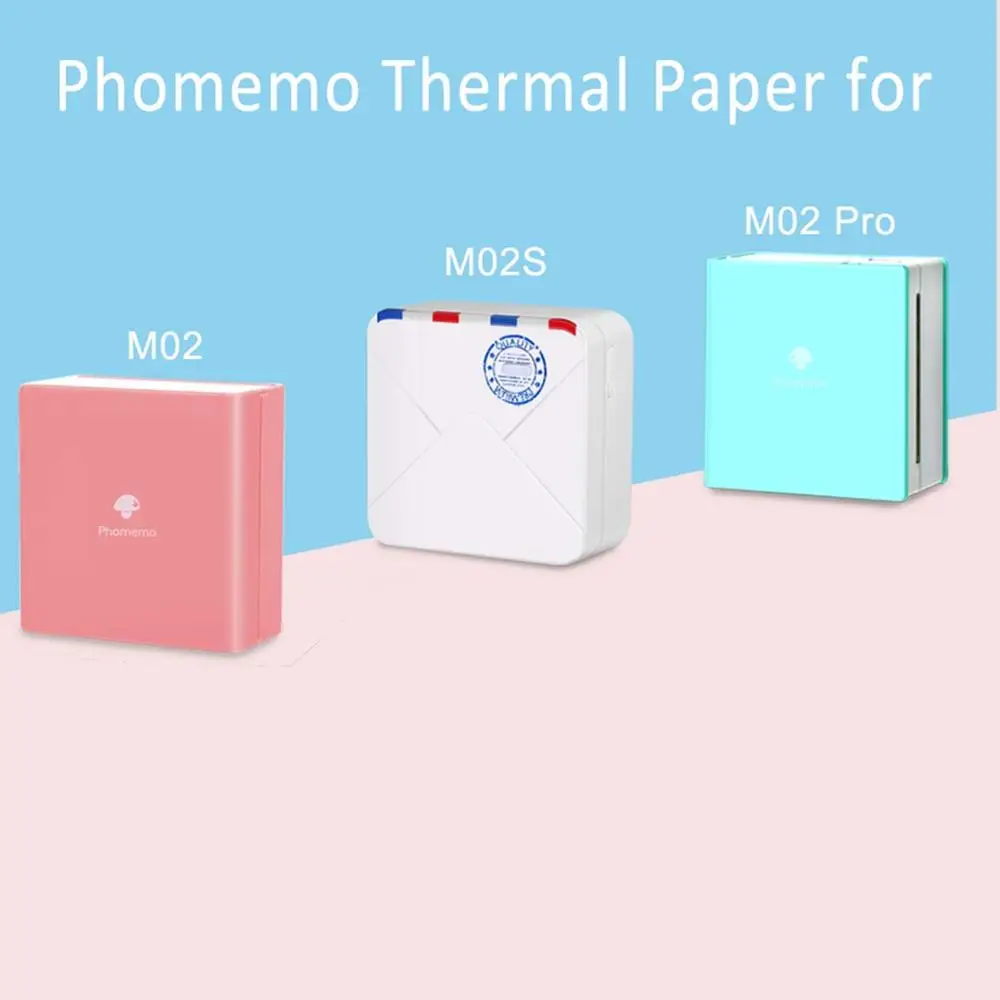Термонаклейки Phomemo фотобумага для принтера M02/M02S/M02Pro самоклеящиеся наклейки
