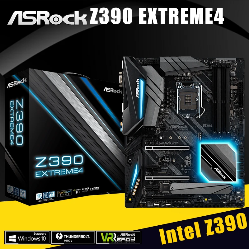 Billig NEUE ASRock Z390 Extreme4 Motherboard LGA 1151 IntelZ390 DDR4 64GB PCI-E 3,0 M.2 SATA III Interface USB 3,1 Desktop Mainboard