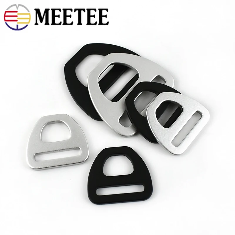 

10pcs 15/20/25/38mm Aluminum Alloy Triangle Strap Connector Buckle Ring Belt Buckles Clothing Luggage Hardware Metal Accessories