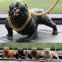 car decoration simulation bully dog doll decor auto interior accessories ornaments cute gift home room car auto accessories