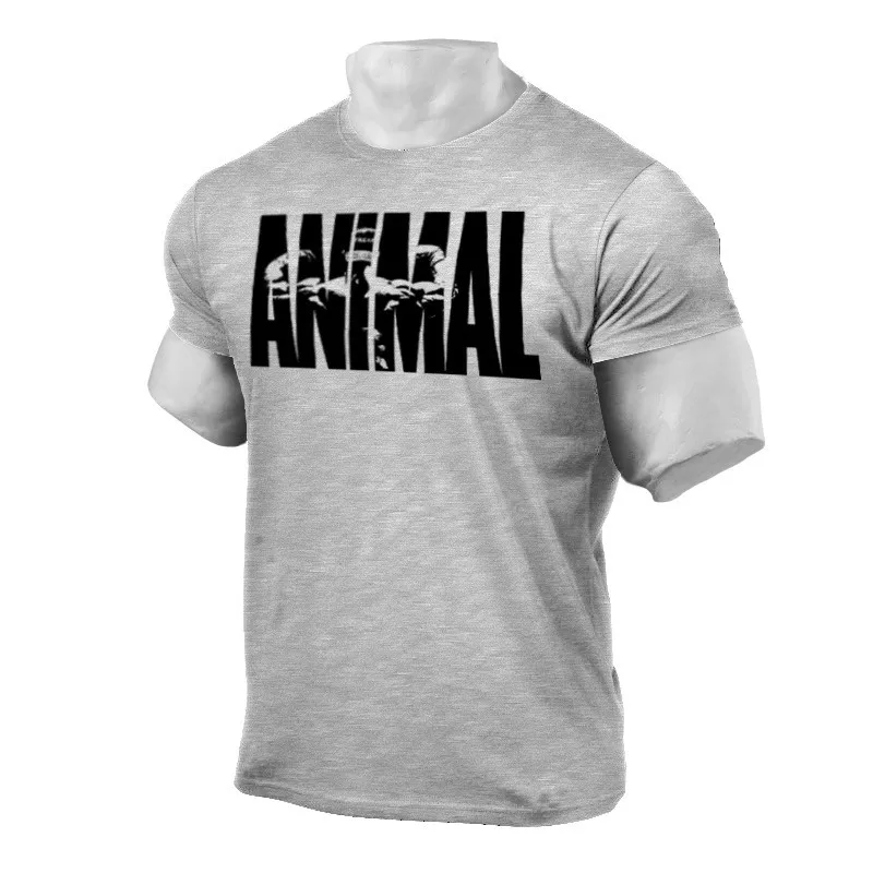 

2021 Fashion Logo Running T-shirt Men's Sports Crop Short-sleeved Shirt 4xl Oversize Quick Dry Breathable Fitness Suit