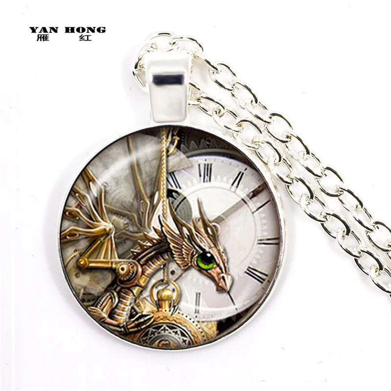2019 Новый Лидер продаж хорошее ювелирное изделие стимпанк часы кулон кварц