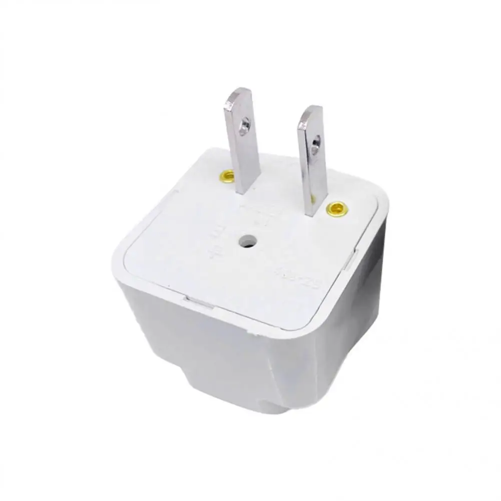 

Excellent US 2pin to 3pin Travel Plug Adapter Power Plug Converter Lightweight Shock-proof