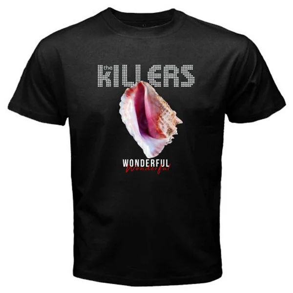 Мужская черная футболка рок-группы The killer Wonderful Logo