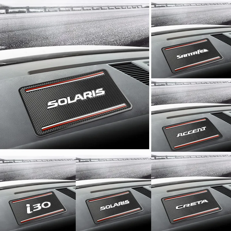 Автомобильный нескользящий коврик с держателем для телефона Solaris ix35 i20 i30 i40 HYUNDAI