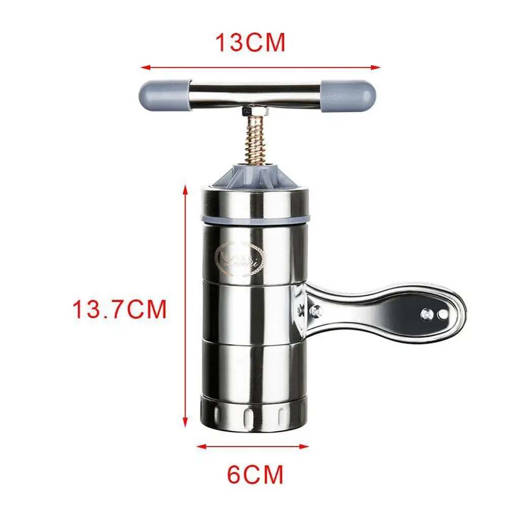 

Steel Manual Noodle Maker Household Pastas Spaetzle Different Maker Machine 5 Fruits Molds Presse 2pcs Making Jui F5D1