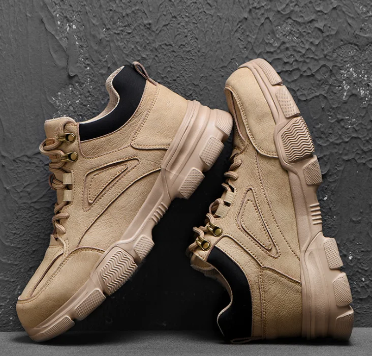 

Luxury Style Work Safety Shoes Men's Shoes Waterproof Non-slip Breathable Winter Boots Warm Indestructible Tactical Boots