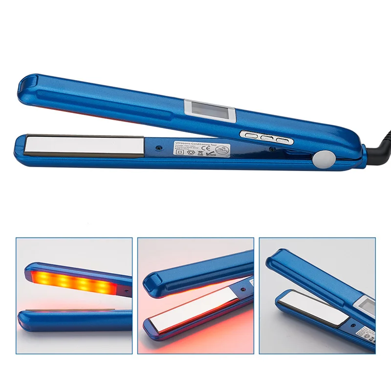 

NEW LCD Ultrasonic Infrared Hair Care Cold Iron Argan Oil Recover Hair Damaged Smoothly Hair Treatment iron Hair repair tool