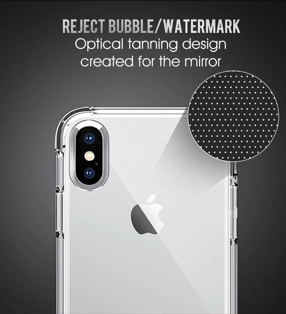 Противоударный силиконовый чехол для iPhone 11 Pro Max X XS Max XR, прозрачный мягкий прозрачный чехол из ТПУ для iPhone, ультратонкая задняя крышка