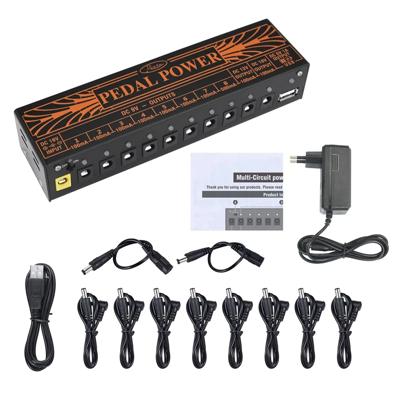 Многоконтурный гитарный педаль источник питания 10 изолированных выходная