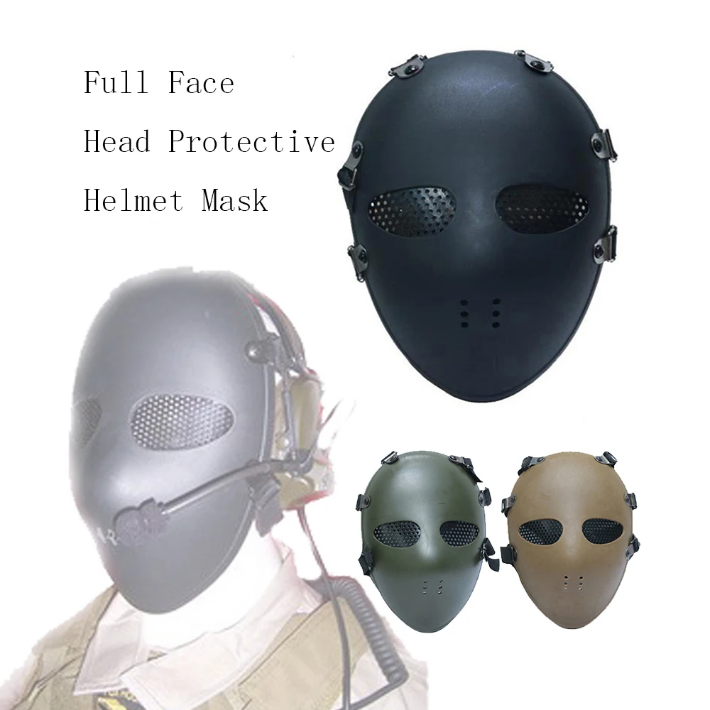 

Airsoft Paintball Mask Killer Mesh Classic Style Full Face Head Protective Helmet Mask Tactical Hunting Shooting Field Equipment