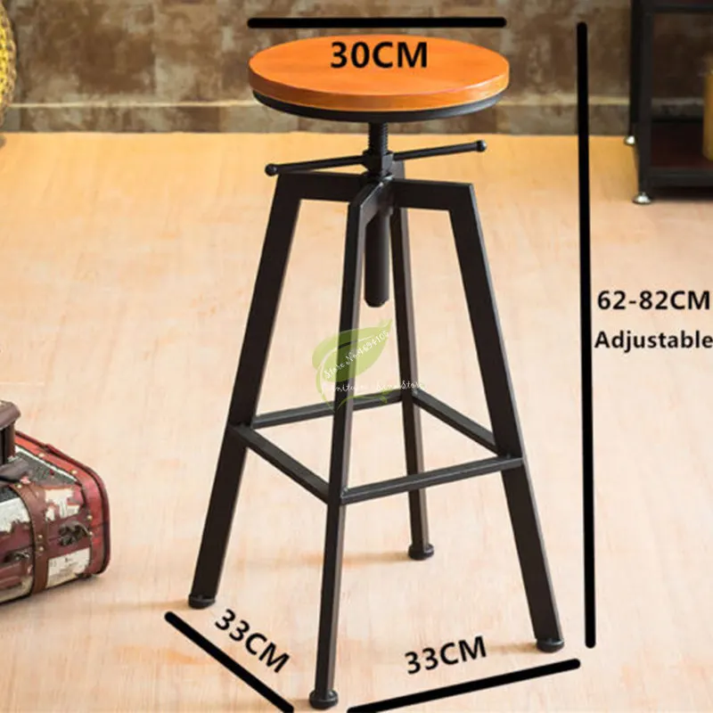 Барный стул современный Утюг промышленного ветер вращающийся барный дома