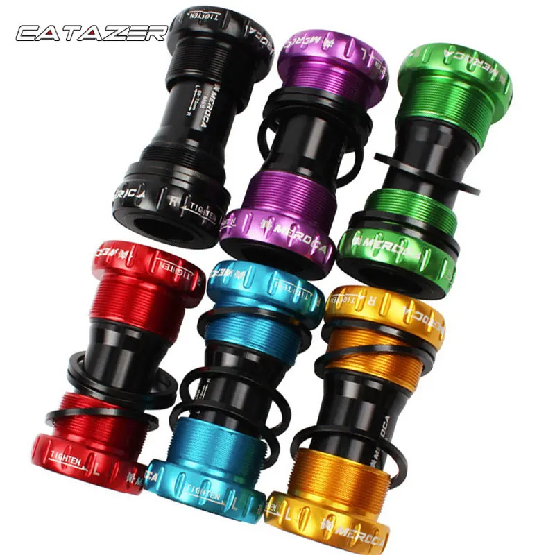 

Mountain Bike Colorful Bottom Bracket Axle Integrated Hollow BB Bicycle Threaded Screw-in Center Axle BSA