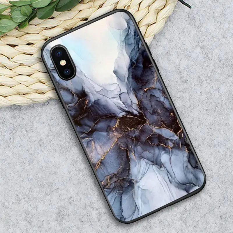 

Elegant Blue Marble Purple Phone Case for iPhone 11 12 pro XS MAX 8 7 6 6S Plus X 5S SE 2020 XR mini