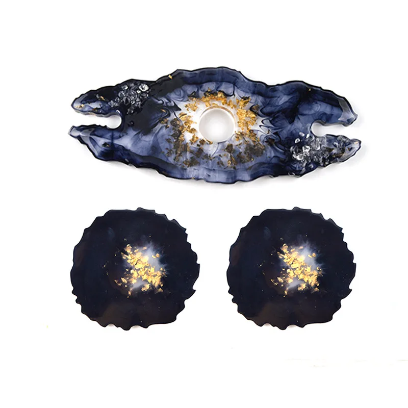 

DIY Irregular Wine Rack Epoxy Resin Mold Silicone Red Wine Tray Mold Wine Glass Rack Coaster Mold Crystal Resin Wine Tray Mold