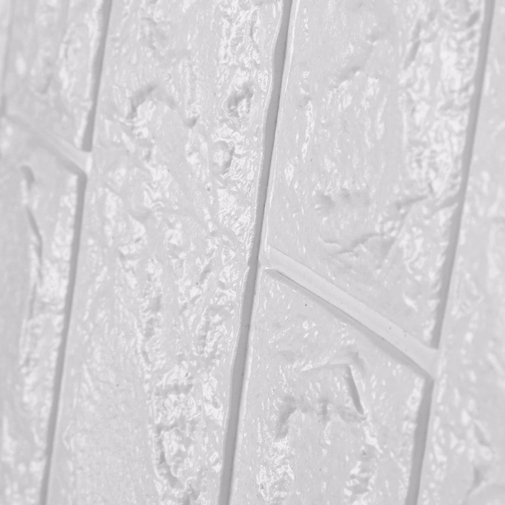 

1PC 3D Wall Stickers Imitation Brick Bedroom Decor Waterproof Self-adhesive Wallpaper For Living Room Kitchen TV Backdrop Decor