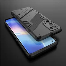 For Oppo Reno5 Pro 5G Case Cover Shockproof Silicone Bumper Stand Holder Armor Hard Phone Back Cover For Reno 5 Pro 5G Casing