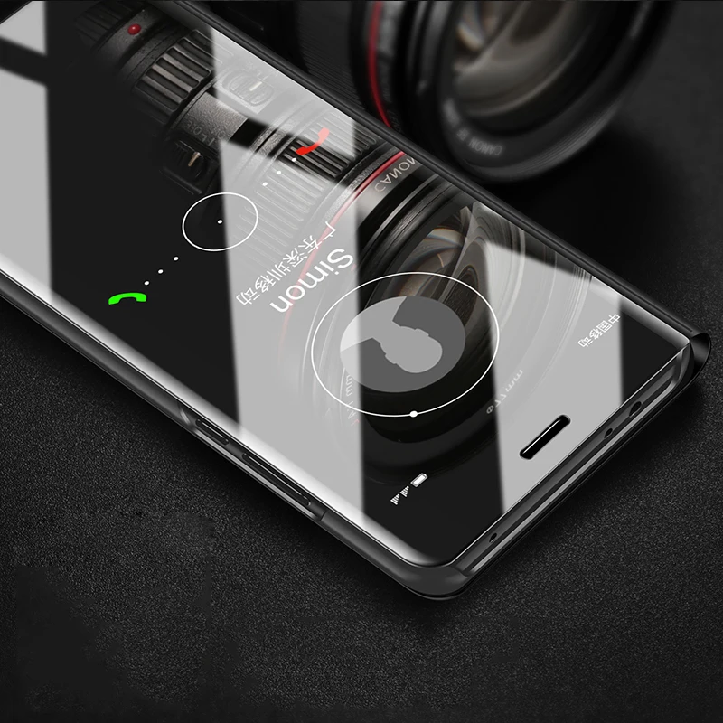 Умный зеркальный флип-чехол Auroras для OPPO Reno 2 Официальный чехол-книжка с подставкой