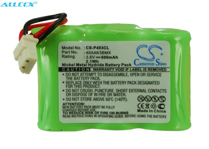 Аккумулятор Cameron Sino 600 мАч для Panasonic P 03RM Philips CP 350AUS RCA 52320 Sanyo 3N270AA(MRX)(R) CLT3500
