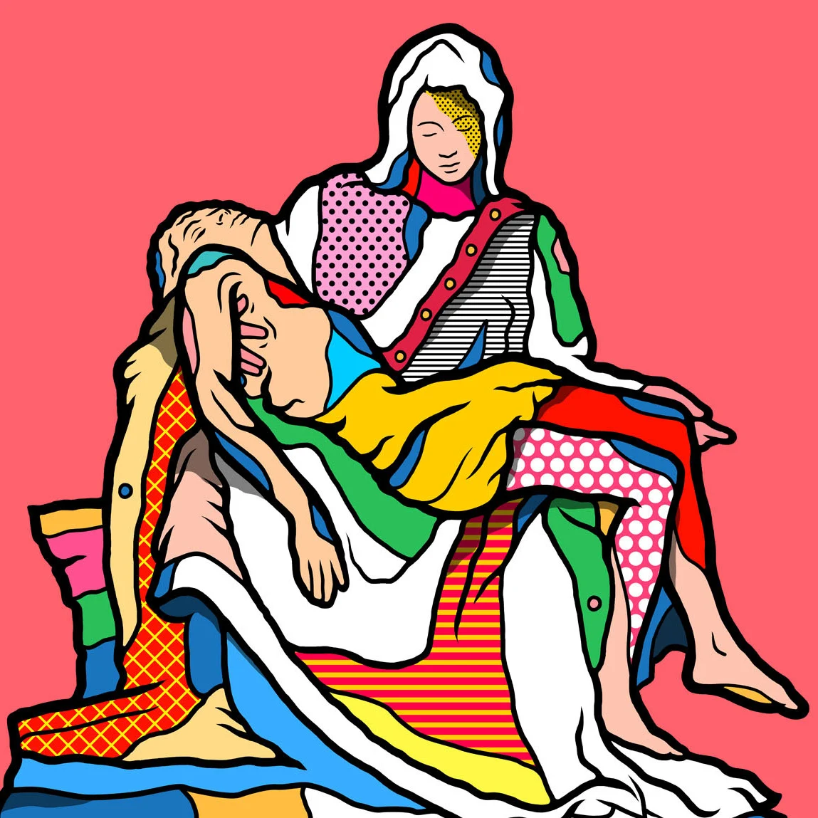 Краска по номеру художественная живопись номерам аниме иллюстрация пиета