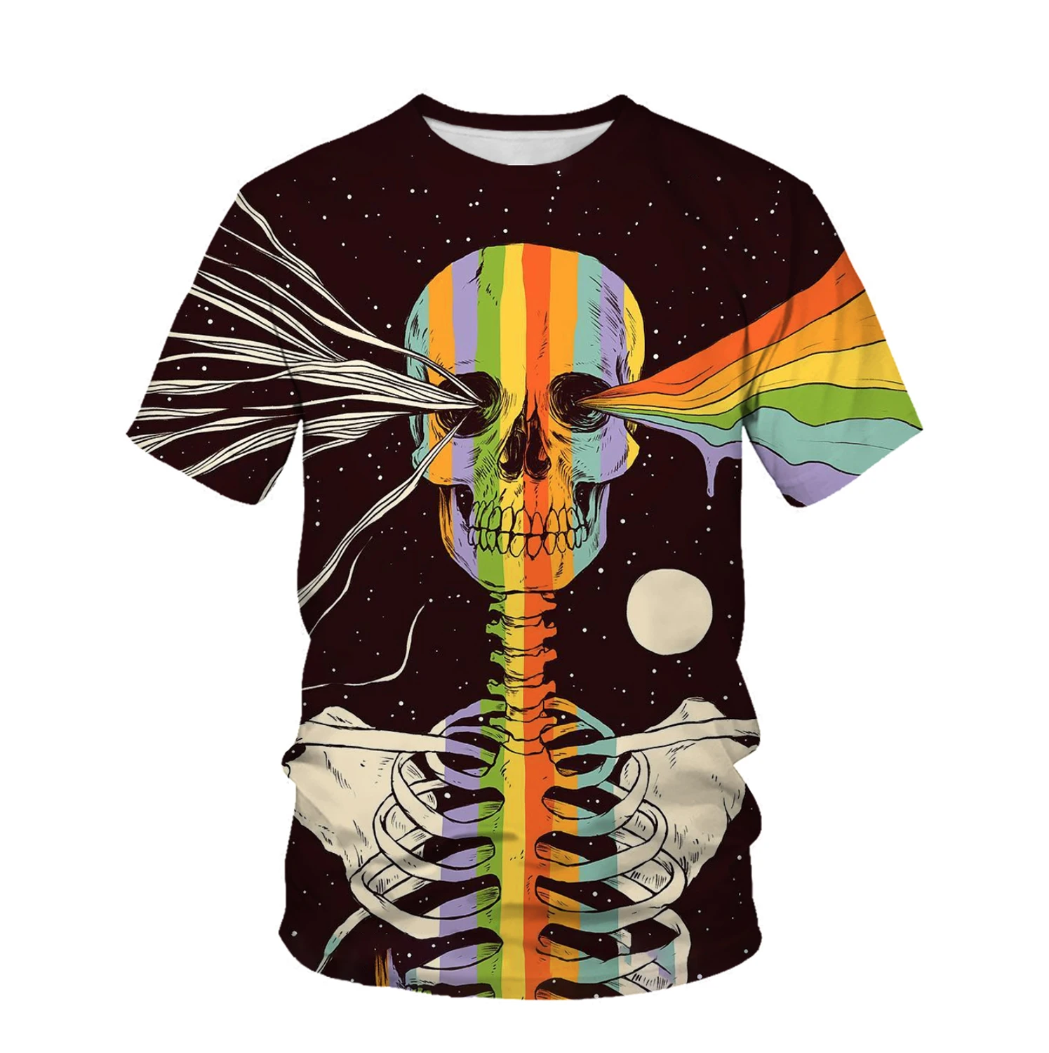 Летняя модная мужская футболка с 3D принтом воина Повседневная круглым вырезом