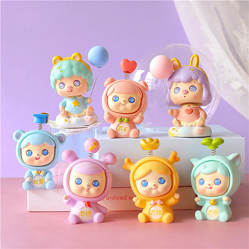 Ангел благословения мультфильм для маленьких мальчиков и девочек Топпер торта С