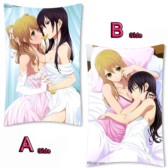 01 Аниме цитрусовые Aihara Yuzu Aihara Mei милый Dakimakura длинная подушка для объятий чехол кровать подушка Pilow крышка 2WAY 35x55 см - Цвет: 01