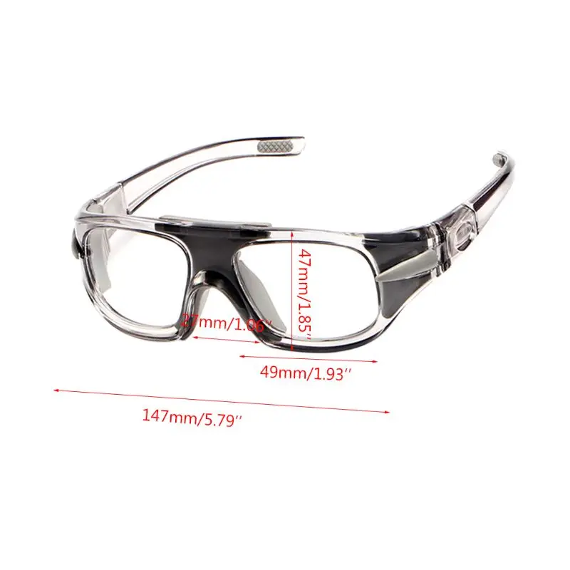 

Sports Glasses Basketball Football Protective Eye Safety Goggles Optical Frame Removable Mirror Legs Myopia M89D