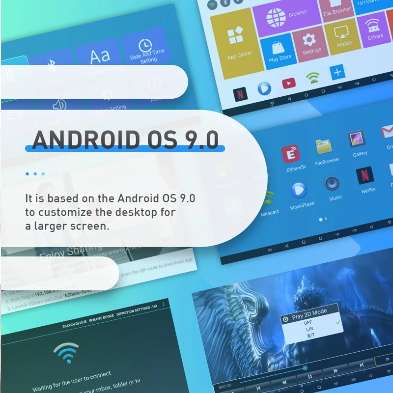Проектор P15 4K 3D Android 9.0 Bluetooth HD DDR4 4 ГБ 32 |
