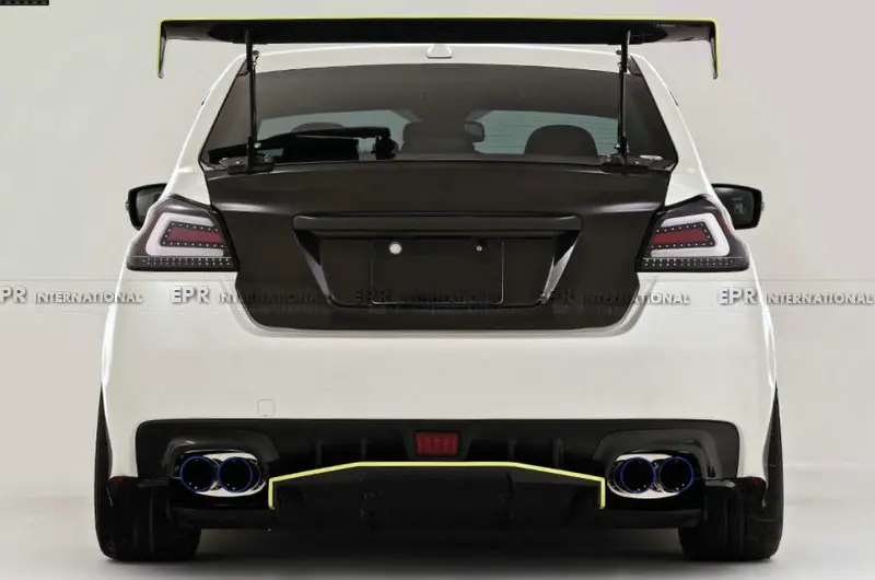 Углеродное/стекловолокно бампер Spat для Subaru WRX STI S4 VAB VAF 14-18 VRSA1 стиль для заднего бампера боковые разделяющие стабилизаторы Body Kit WRX Racing