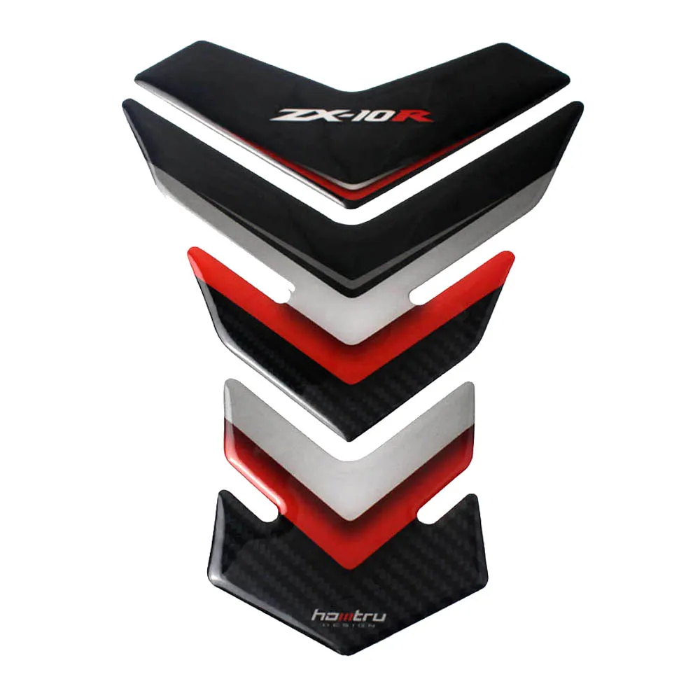 

For Kawasaki ZX10R ZX-10R Logo Tankpad 3D Rubber Sticker Motorcycle Fuel Tank Pad Protection Decal Sticker 2021 New